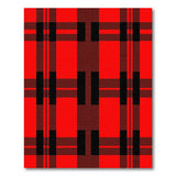 Rustic Farmhouse Black Buffalo Plaid Bold Red Black Buffalo Plaid Area Rug