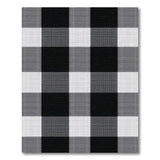 Classic Black and White Classic Black White Buffalo Check Area Rug