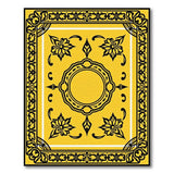 Traditional Persian Vibrant Yellow Persian Floral Area Rug