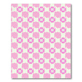 Pink Starburst Geometric Area Rug