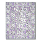 Purple Grey Traditional Persian Area Rug