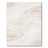 Beige Abstract Wave No. 8 Area Rug