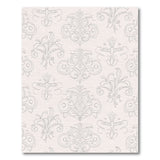 Vintage Damask Line Art Area Rug