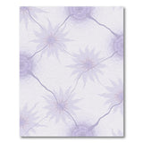 ODIKA Washable Lavender Abstract Floral Low Pile Area Rug