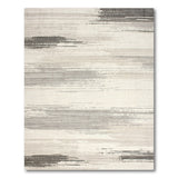Sweeping Grey Brushstroke Area Rug