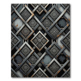 ODIKA Vintage Distressed Mandala Washable Rug - Non-Slip Low Pile Geometric Area Rug
