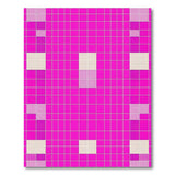 Geometric Modern Vibrant Pink Geometric Area Rug
