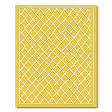 Vibrant Yellow Lattice Geometric Area Rug