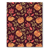 Pumpkin Vine Harvest Pattern Area Rug