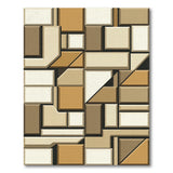 Modern Geometric Beige Block Area Rug