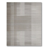Grey Geometric Woven Block Area Rug