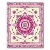 Purple Mandala Floral Traditional Persian Area Rug