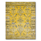 Yellow Tribal Geometric Area Rug