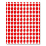 Red Red White Gingham Checkered Area Rug
