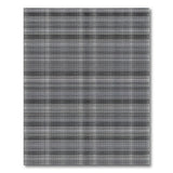 Black White Geometric Grid Area Rug
