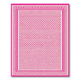 Pink Diamond Lattice Geometric Area Rug
