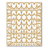 Traditional Persian Gold and Silver Ornate Gold Persian Area Rug