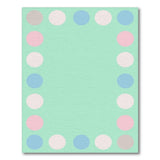 Mint Green Pastel Polka Dot Area Rug