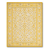 Traditional Persian Gold Floral Persian Area Rug