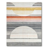 Abstract Arched Multi-Color Geometric Rug