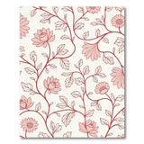 Pink Lotus Vine Floral Area Rug