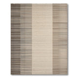 Brown and Tan Geometric Striped Brown Tan Area Rug