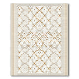 Ivory Tan Heritage Tribal Area Rug