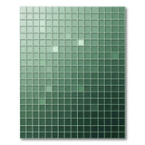 Gradient Green Geometric Grid Area Rug