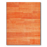Orange Horizontal Stripe Geometric Area Rug