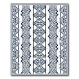 Navy Geometric Art Deco Area Rug