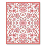 Elegant Pink Floral Vintage Area Rug