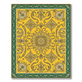 Golden Sunflower Baroque Area Rug