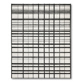 Geometric Modern Black and White Bold Black White Grid Area Rug