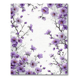 Purple Magnolia Blossom Area Rug