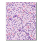 Purple Floral Vine Scroll Area Rug