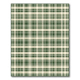 Classic Green Plaid Check Rustic Farmhouse Area Rug