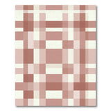 Blush Beige Checkered Area Rug