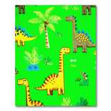 Multi-color and Patterns Cartoon Dinosaur Jungle Kids Area Rug