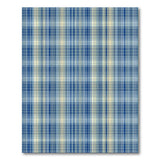 Navy Blue Plaid Geometric Geometric Modern Area Rug