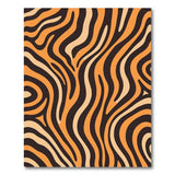 Orange Abstract Area Bold Orange Tiger Stripe Area Rug