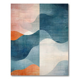Layered Waves Abstract Area Rug