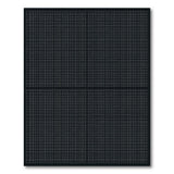 Black and White Black White Pixel Grid Area Rug