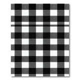 Checkered Black White Checkered Rustic Farmhouse Area Rug