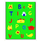 Fun Cartoon Alphabet Kids Area Rug