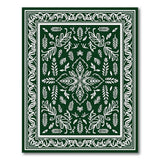 Emerald Green Intricate Floral Persian Area Rug