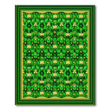Emerald Shamrock Floral Green Area Rug