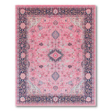 Pink Persian Medallion Area Rug