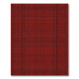 Red Black Geometric Grid Area Rug