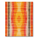 Abstract Area Multi-color and Patterns Vibrant Wavy Abstract Area Rug