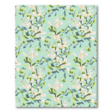 Teal Lily Floral Area Rug